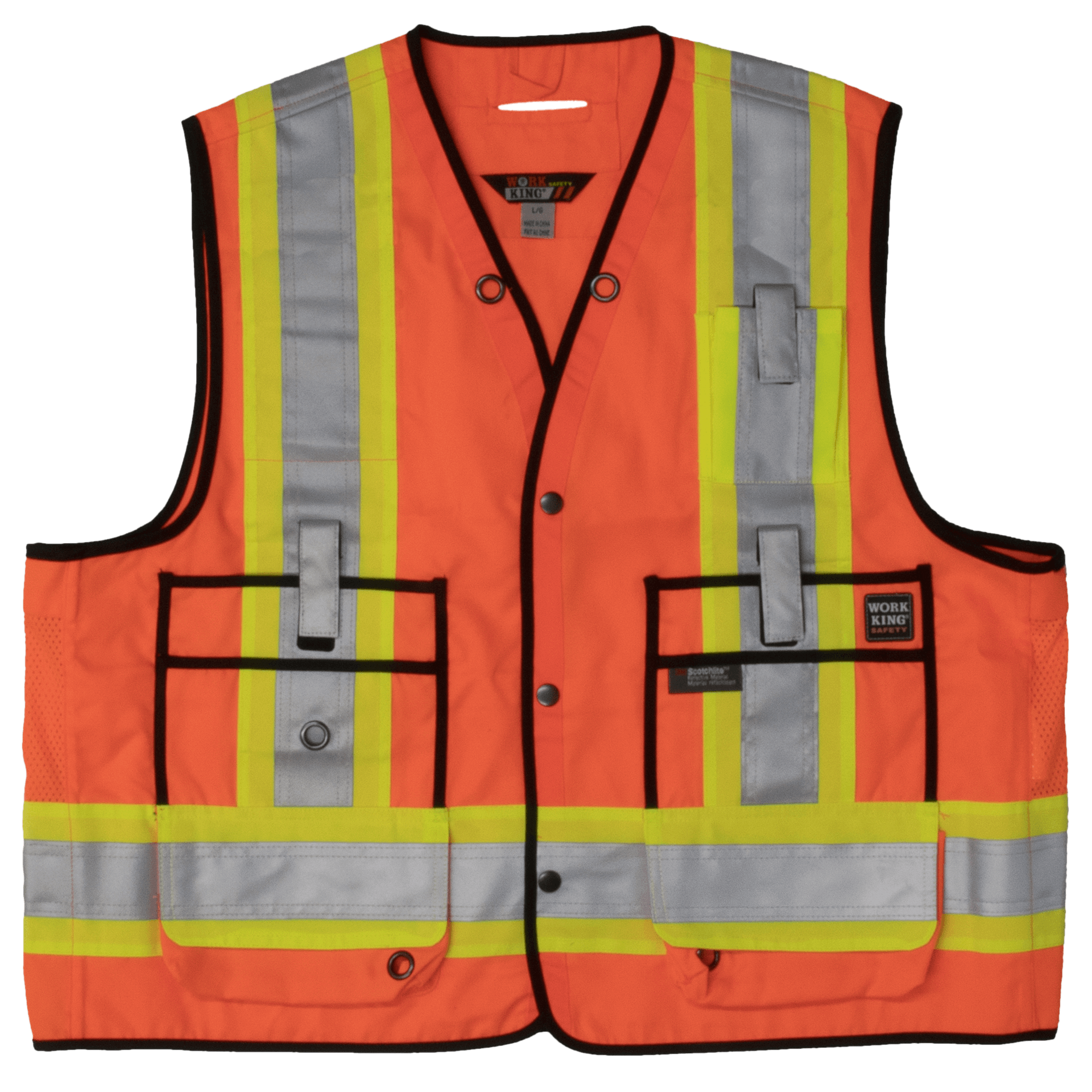 Tough Duck Hi-Vis Surveyor's Vest S313 – WORK N WEAR Tough Duck Hi-Vis Surveyor's Vest S313 – WORK N WEAR